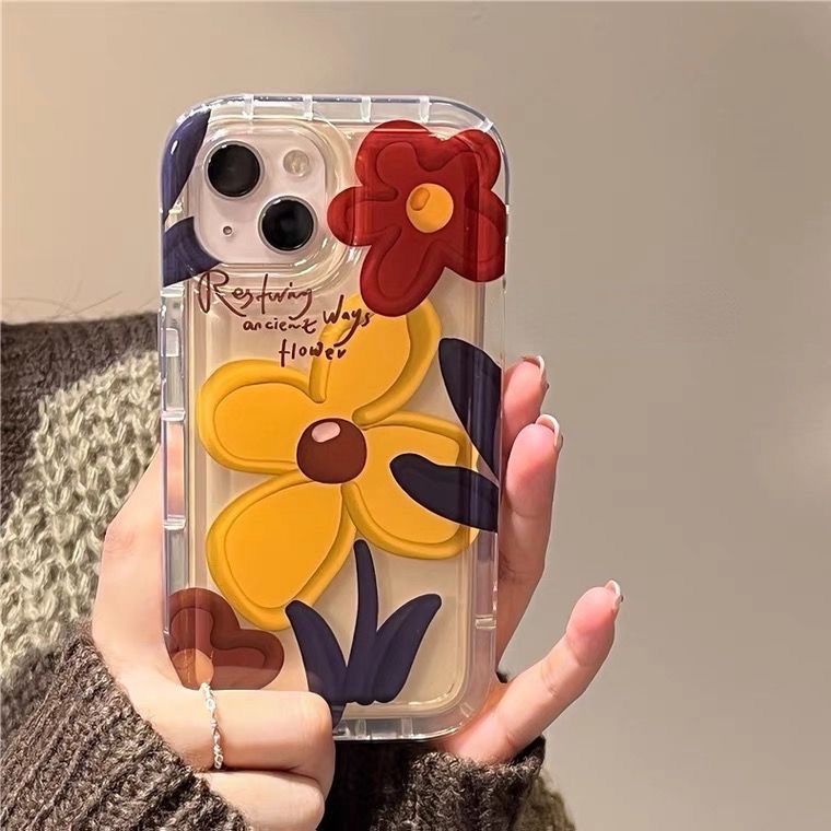 Ốp Điện Thoại In Họa Tiết Hoa Cổ Điển Cho iPhone 12 13 11 Pro Max X Xs Max Xr Emrdc2