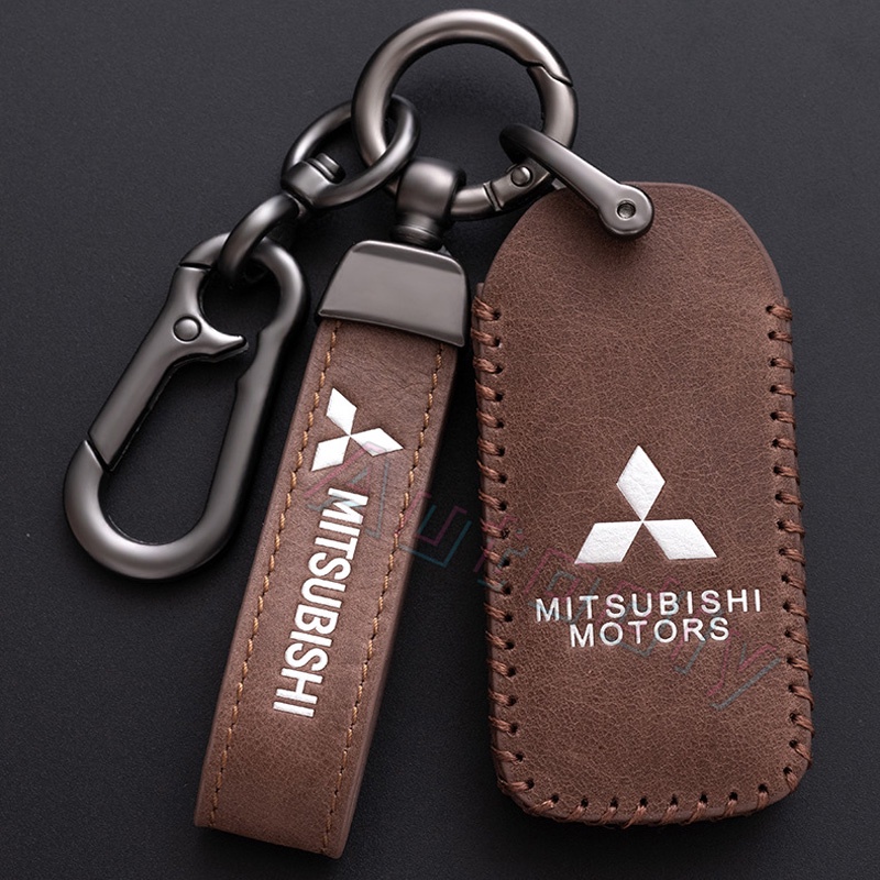 Vỏ Da Bảo Vệ Chìa Khóa Điều Khiển Từ Xa Cho Xe Hơi Mitsubishi 3 Asx Montero GLS Mirage GLS Xpander GLS Strada GLS Outlander Triton Colt Lancer Grandis Pajero Sport Eclipse