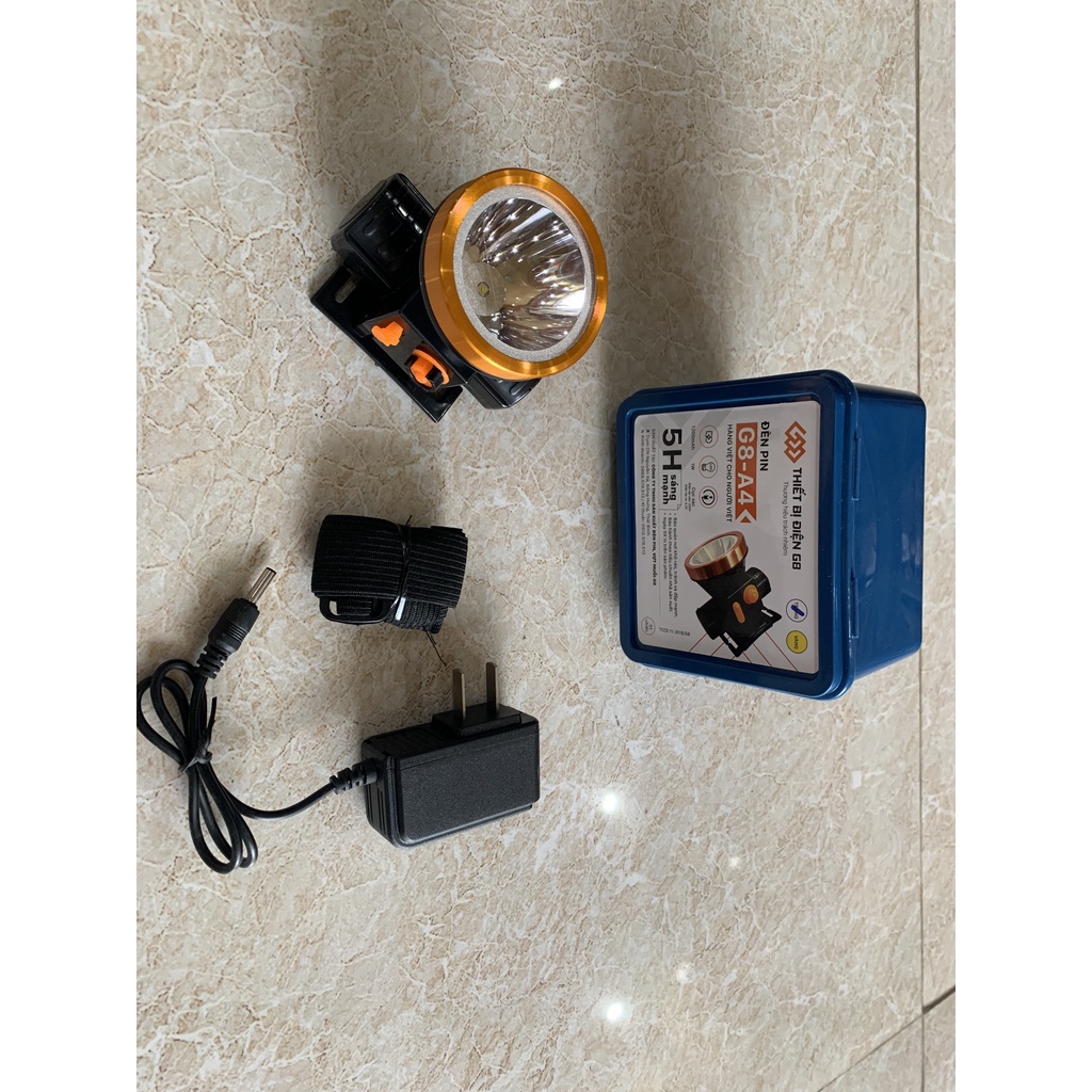 Đèn Đội Đầu Mini Siêu Sáng, Đèn Pin Đội Đầu Mini Siêu Sáng Kèm  + Sạc