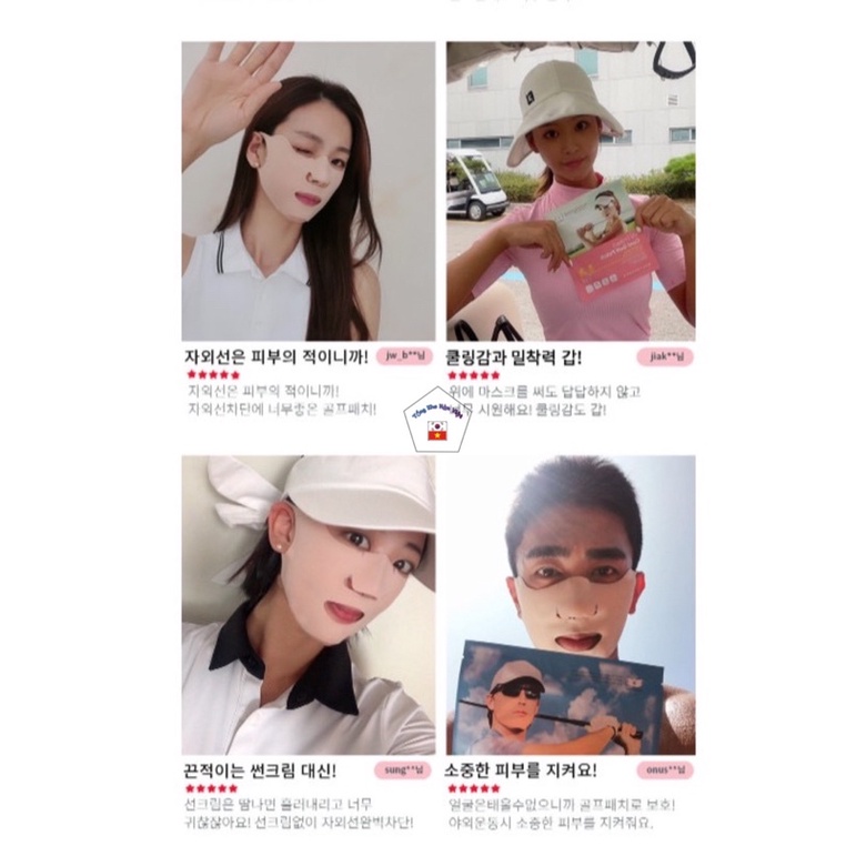 Mặt nạ Golf UV- Protect  Hàn Quốc