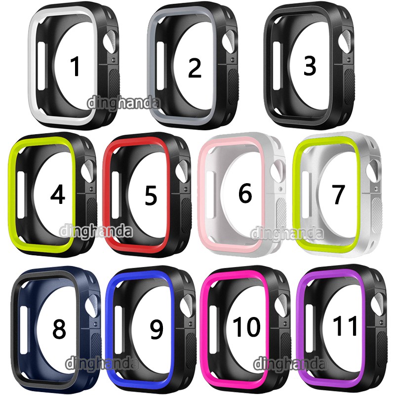 Khung Nhựa Silicone Cho Đồng Hồ Thông Minh Apple Watch Series 4 5 6 SE 40mm 44mm