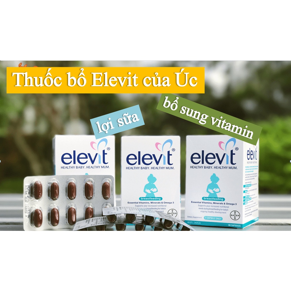 (Hộp giấy)ELEVIT SAU SINH VÀ CHO CON BÚ