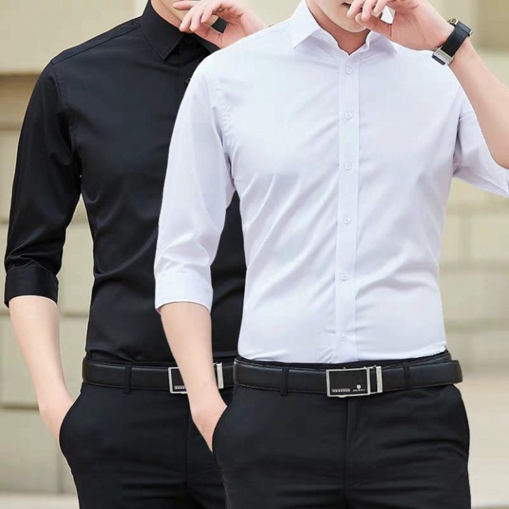 Áo sơ mi nam cao cấp - Chất liệu lụa , không nhăn, thoáng mát, thấm hút mồ hôi vip | BigBuy360 - bigbuy360.vn