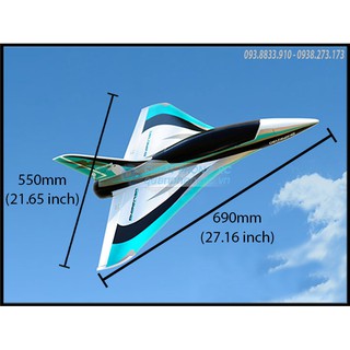 Vỏ Kit 4CH Mini Delta Wing 50mm EDF Jet 550MM