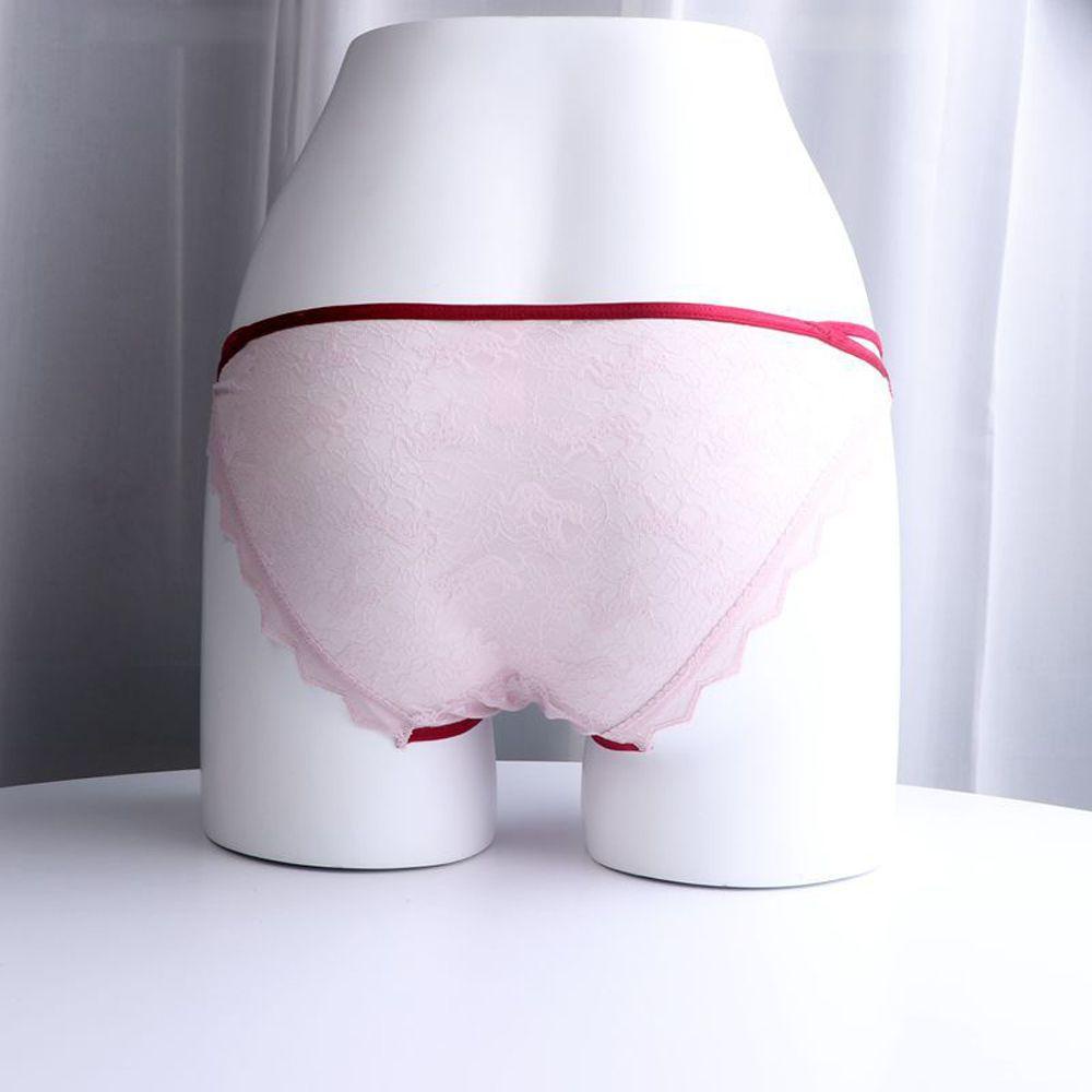 SOMEDAYZL Quần Lót Cotton Lưng Vừa Phối Ren Quyến Rũ Thời Trang Cho Nữ