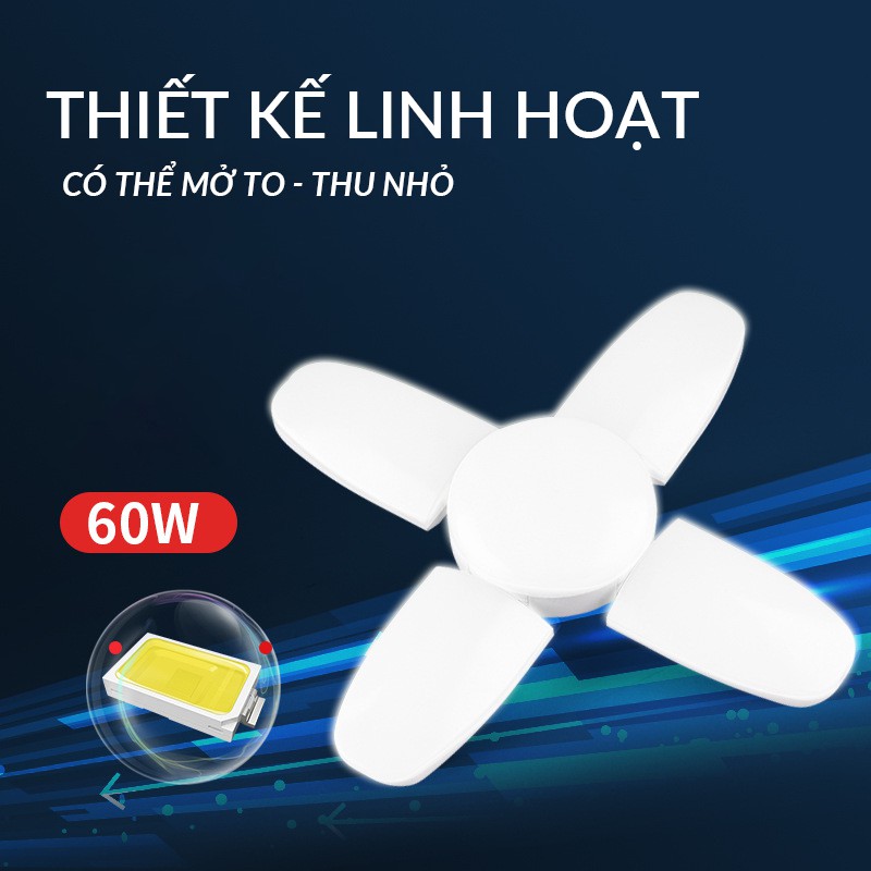 Bóng đèn LED hình cánh quạt siêu sáng 60W