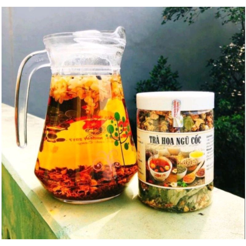 5 hộp trà hoa ngũ cốc  thanh lọc đẹp da 350gr