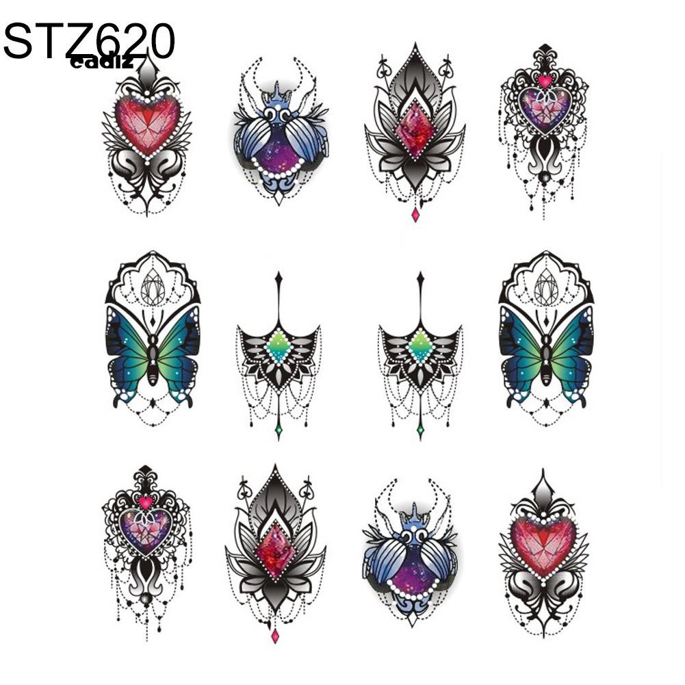 Nhãn dán móng tay thiết kế nhiều họa tiết thời trang