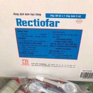 Ống Bơm Đi Cầu Rectiofar 3ml, 5ml ( combo 10 ống)