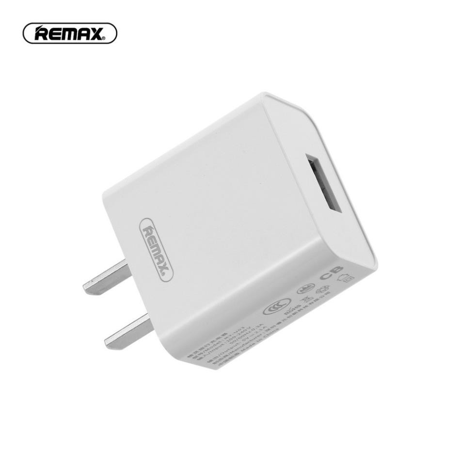 Củ sạc nhanh chính hãng Remax Rp 110 / Ry 03 với dòng 2.1A 1 cổng USB