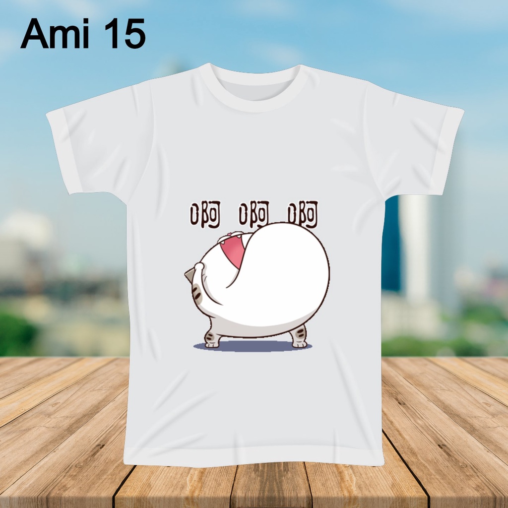 Áo thun mèo AMI dễ thương.