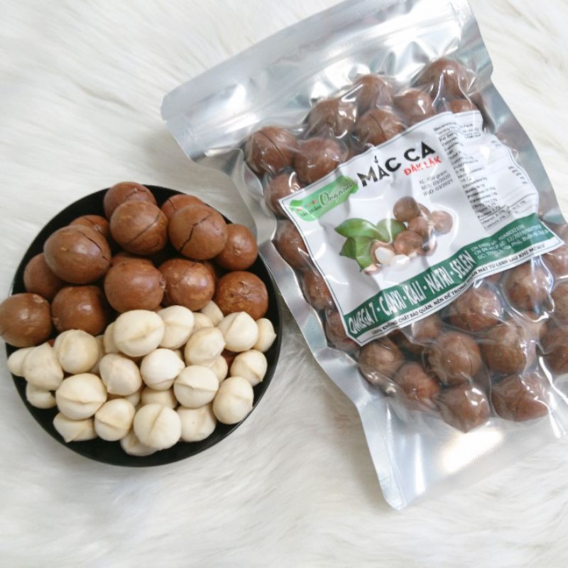 500gram Hạt Macca Organic ĐăkLăk size A (sấy lạnh) có ATTP (hạt mắc ca) | BigBuy360 - bigbuy360.vn
