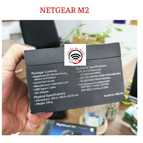 Wifi 4G Netgear M2 Nighthawk MR2100 - Tốc độ 4G lên tới 2Gbps