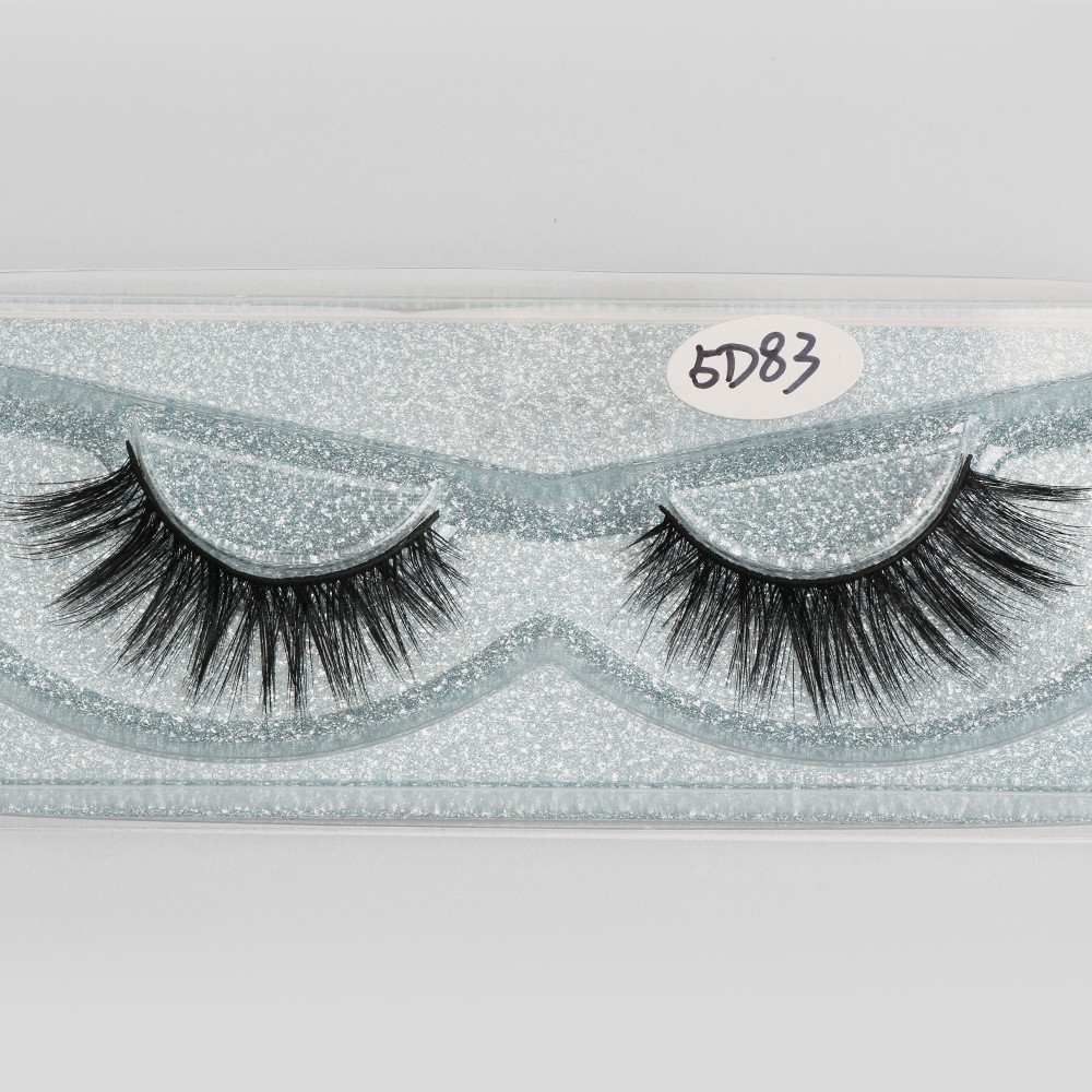 MAGEFY 5D Lông mi giả 1 cặp+gift nhíp gắp micó thể tái sử dụng Tổng hợp lông mi giả cao cấp có độ cong sẵn 5D 1PCS  Fashion Eyelashes lông mi giả sợi 5D chất lượng cao