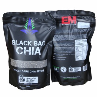 Hạt Chia Đen Black Bagchia Của Úc 1kg [ Gồm 2 Túi 500g ]