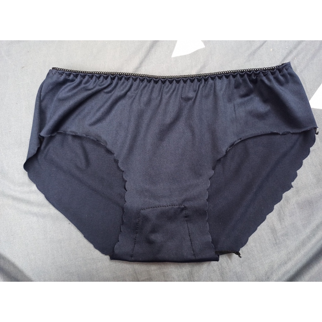 Quần lót nữ su trơn thun lạnh co dãn 4 chiều viền sóng cạp viền FREESIZE