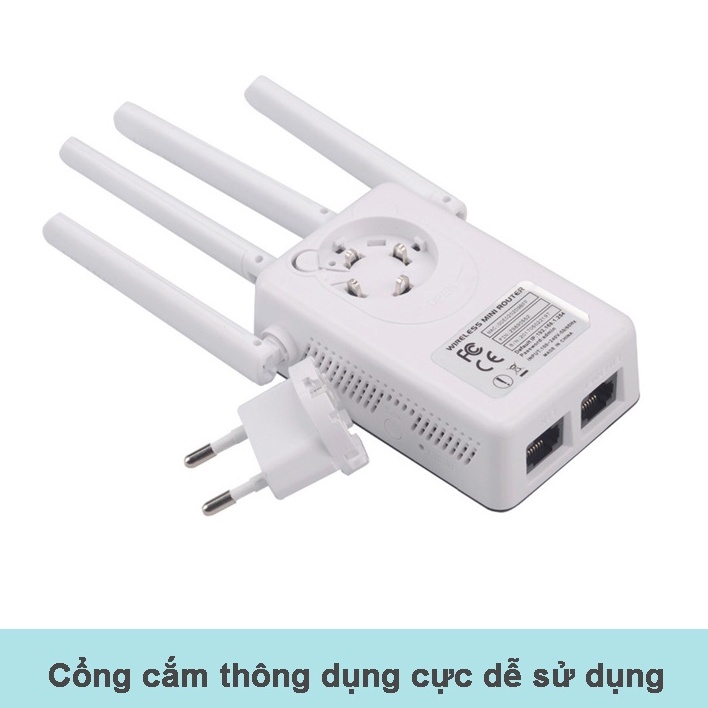 Kích sóng wifi tốc độ cao 4 râu 300M PIX-LINK LV-WR09 thiết bị mở rộng sóng bao phủ căn nhà, văn phòng, phát sóng rộng