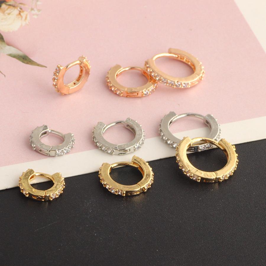 1 Khuyên Tròn Mini Đeo Vành Tai 6mm 8mm 10mm