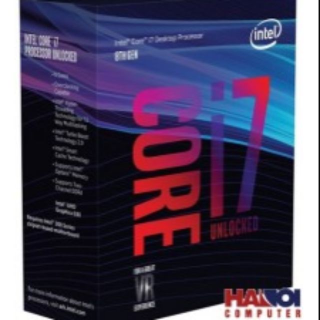 CPU Intel Core i7 8700K 3.7Ghz Turbo Up to 4.7Ghz / 12MB / 6 Cores, 12 Threads / Socket 1151 v2 