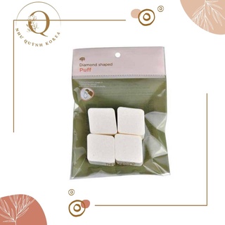 Mút Trang Điểm Đánh Kem Nền 4 Miếng The Face Shop Diamond Shaped Puff