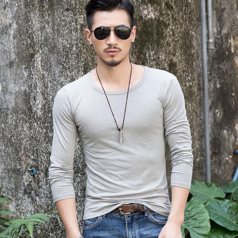 Áo Thun Nam Dài Tay Trơn ôm body nam hot 2020 88010 SHIPNHANH88