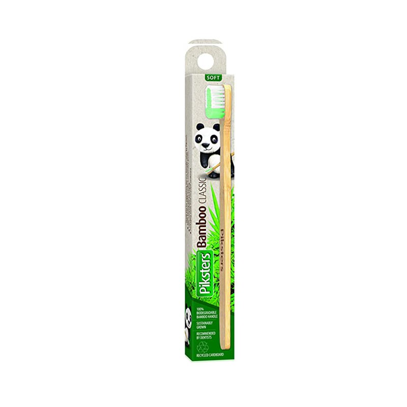Bàn chải đánh răng bằng tre  Piksters Bamboo - bảo vệ môi trường