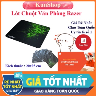 ❤️KunShopVn❤️ Lót chuột văn phòng Razer 20x25 cm Tấm Lót Chuột sinh viên giá rẻ Lót Chuột Gaming Game thủ