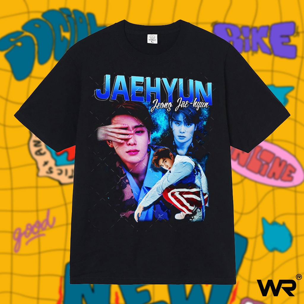 Áo thun nam nữ Jeong jae huyn wright ca sĩ kpop cotton tay ngắn phong cách streetwear âu mỹ