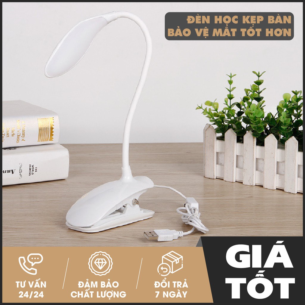 [GÍA BAO RẺ] Đèn Led chống cận thị cho bé yêu kẹp bàn