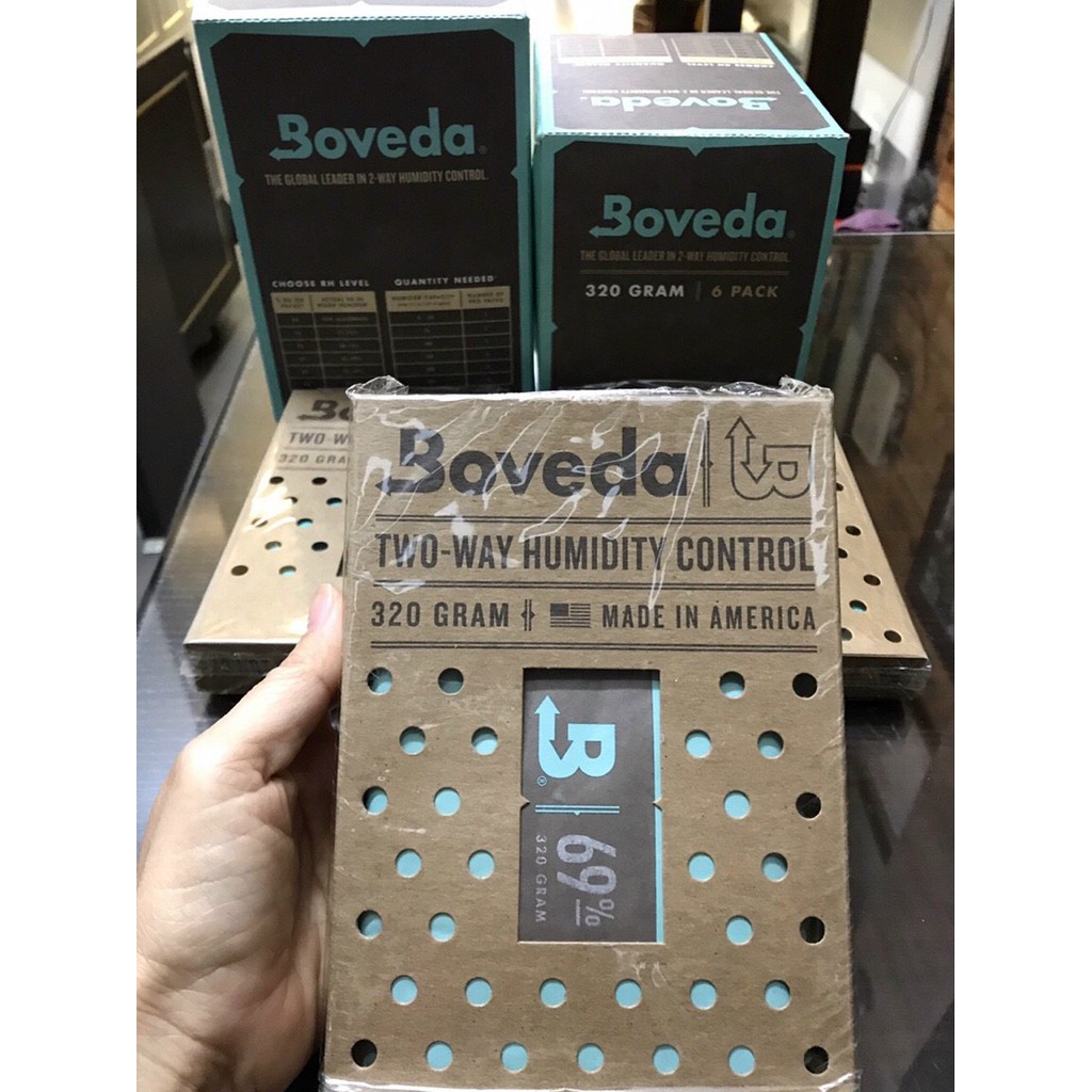 Boveda 69%, 72%  gói giữ ẩm hai chiều siêu bền siêu tiết kiệm Trọng lượng 320g