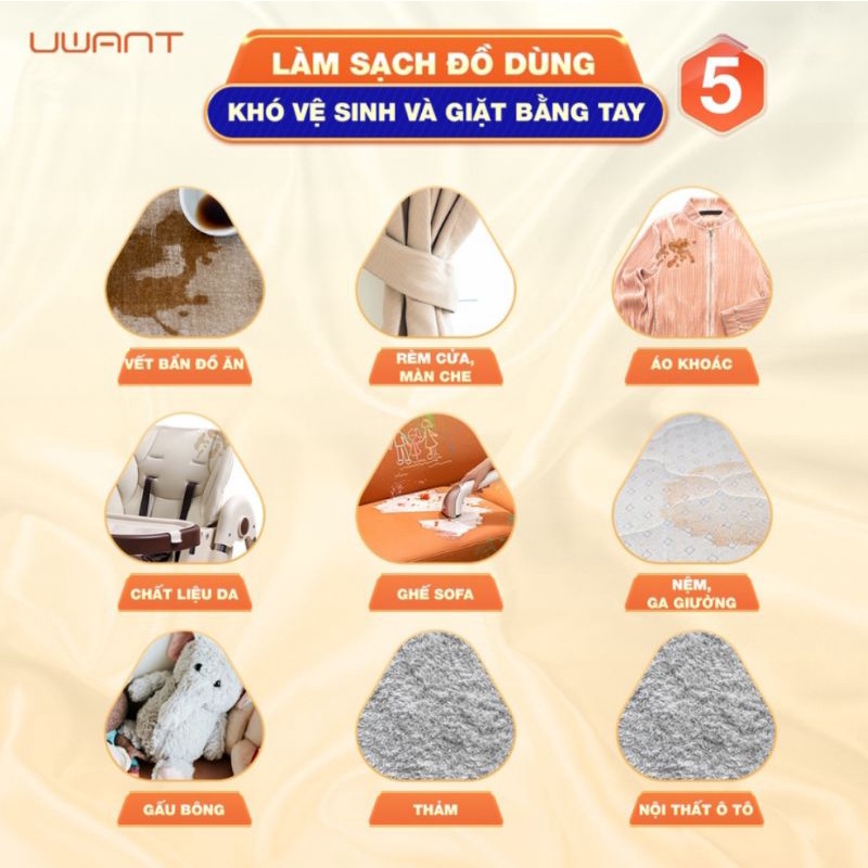 MÁY HÚT GIẶT SẤY CẦM TAY SPOT CLEANER UWANT B100