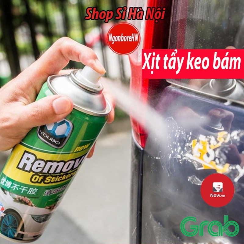 Chai Xịt Tẩy Keo, tẩy đa năng đồ nội thất, tẩy vết băng dính, nhựa đường bám trên ô tô  Remove Of Stickers 450ml GD9