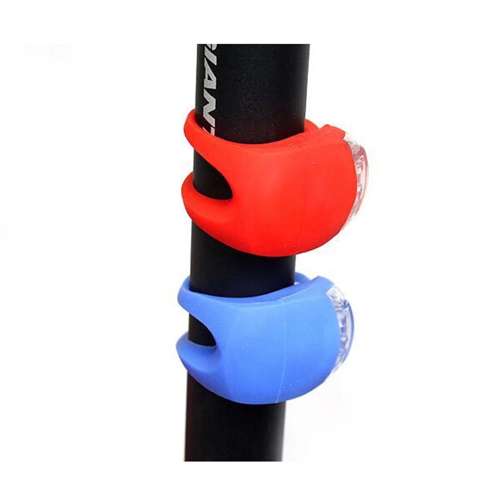 Đèn LED Cảnh Báo An Toàn 3 Chế Độ Bằng Silicone Gắn Bánh Xe Đạp