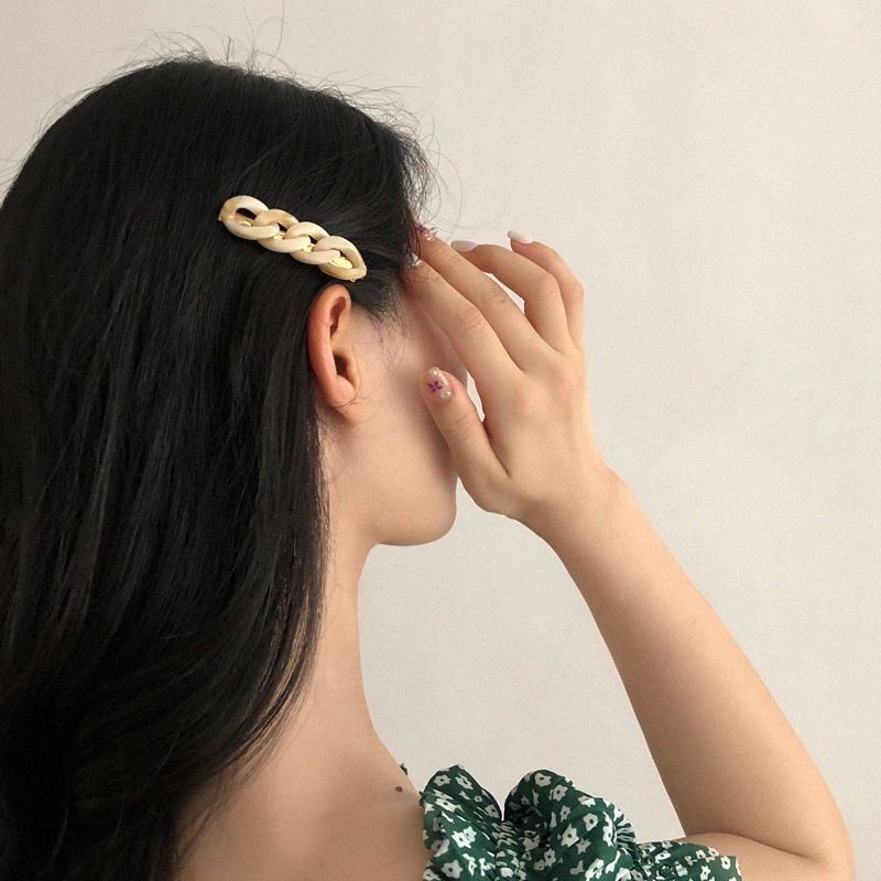 Kẹp Tóc Thẳng Bằng Acrylic Dành Cho Nữ