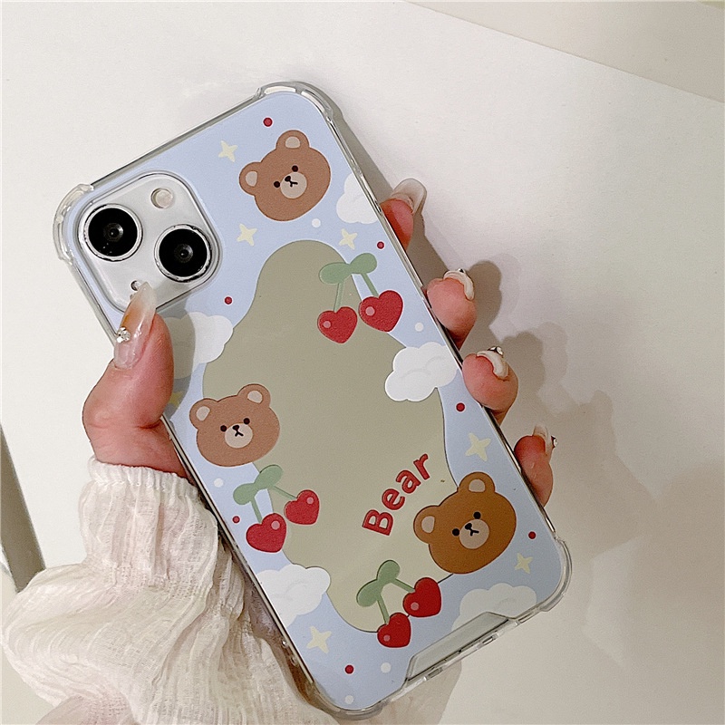 Ốp lưng iphone Ốp Điện Thoại Mặt Gương Trang Điểm Chống Sốc Cho Apple iPhone6/7/8Plus XsMax XR 11/14pro Pro 13Pro Max Dinuo case