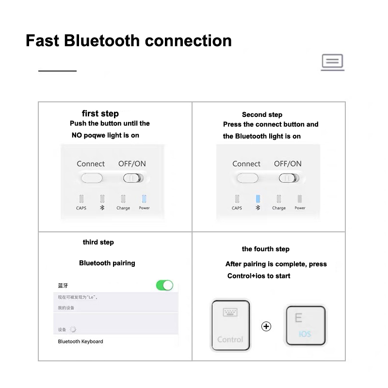 Không Dây Bluetooth Mini Bàn Phím Túi Đựng Bàn Phím Và Chuột Bluetooth Không Dây 7.9 / 9.7 Inch