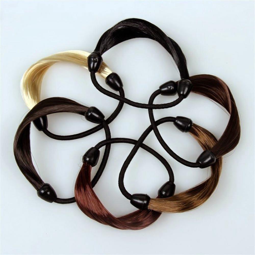 New Straight Hair Band Elastic Ponytail Holder