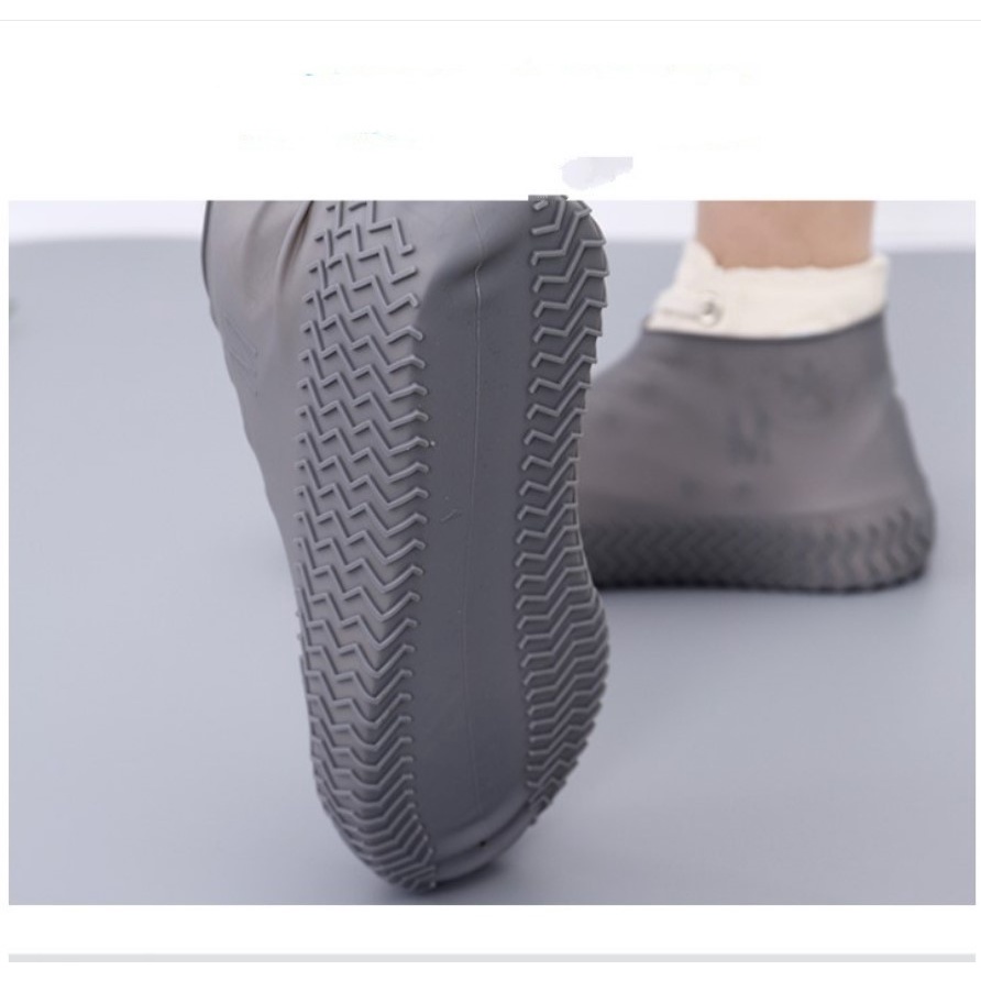 Ủng bọc giày đi mưa SILICON chống trơn trượt, ủng cao su bọc giày đi mưa dày dặn chống thấm nước
