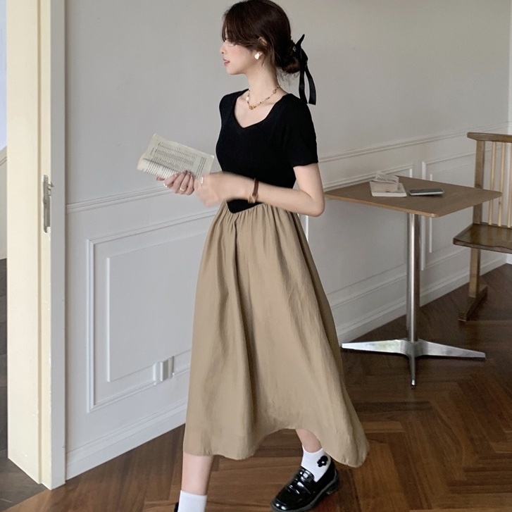 Đầm Thiết Kế Dáng Ôm Phong Cách Pháp Thời Trang Sang Trọng Cho Nữ