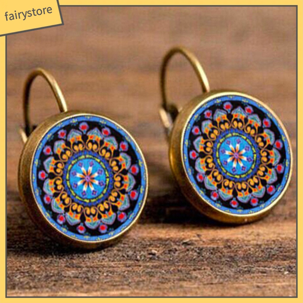 Khuyên Tai Đính Đá Phong Cách Bohemian Thanh Lịch Dành Cho Nữ