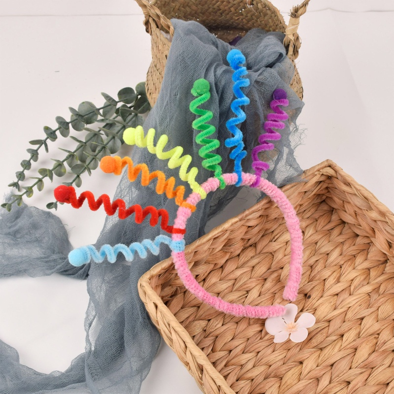 Băng Đô Xoắn Ốc Nhiều Màu Sắc Vui Nhộn Thời Trang Cho Bé