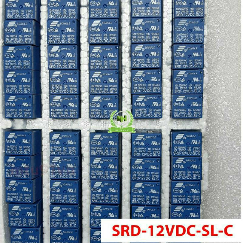 (Sét 2C) Rơle 5 Chân SONGLE 5V/12V/24V 10A