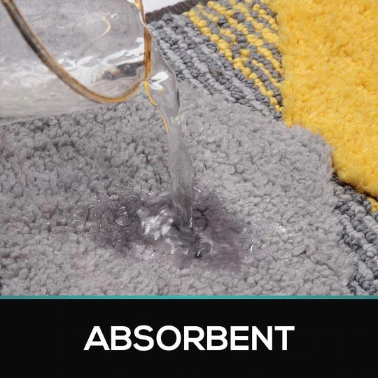 Thảm Chùi Chân❤️CHỐNG TRƯỢT❤️ Cửa Ra Vào Họa Tiết SÓNG XANH VÀNG