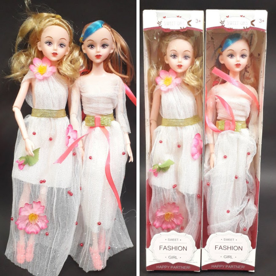 Combo 2 búp bê barbie có khớp cho bé cao 30cm Đồ chơi bé gái dễ thương