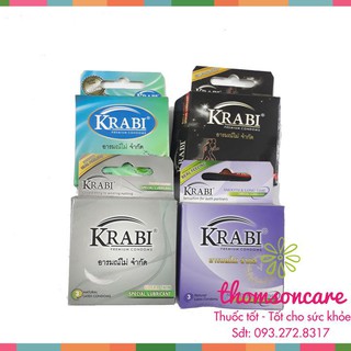 Bao cao su Krabi Hộp 3 chiếc từ Thái Lan