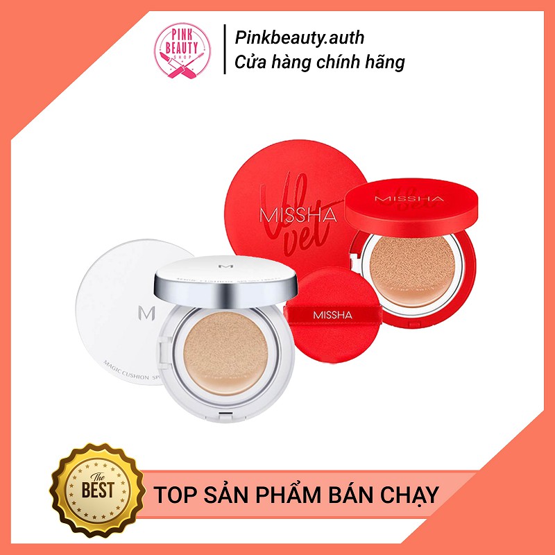 Phấn nước kiềm dầu che phủ cao MISSHA Velvet Finish Cushion SPF50+/PA+++