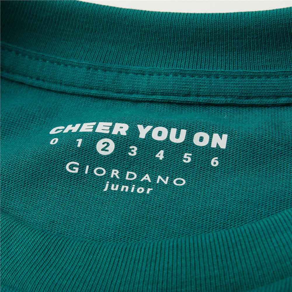 [New Collection] Áo Thun Ngắn Tay Trẻ Em In Hình &quot;Cheer You On&quot; Giordano 03080243