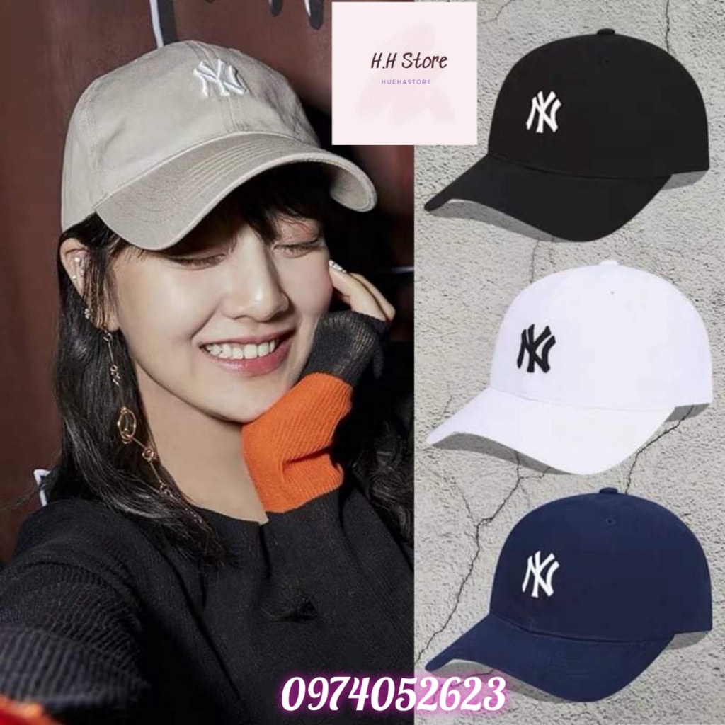 Mũ lưỡi trai NY, nón kết cao cấp thêu logo NY form unisex nam nữ nhiều màu - BKL06