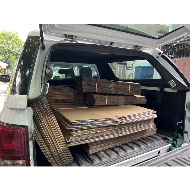10 thùng giấy carton chuyển nhà siêu lớn 68x60x45 3 lớp thùng qua sử dụng, thùng giấy đi máy bay