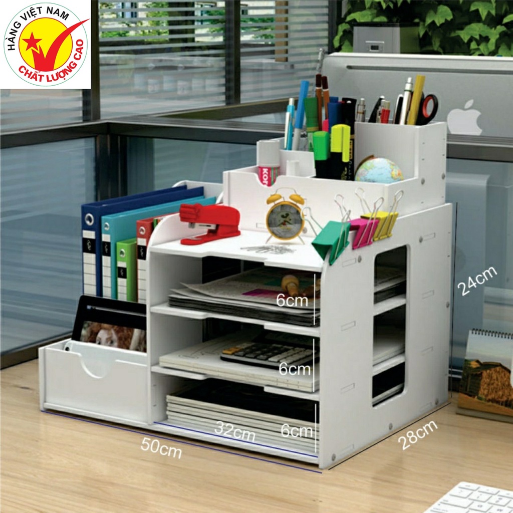 Kệ tài liệu, kệ văn phòng phẩm  để bàn thời trang, cao cấp ,sáng bóng, chống nước...Bàn gọn gàng,chuyên nghiệp hơn
